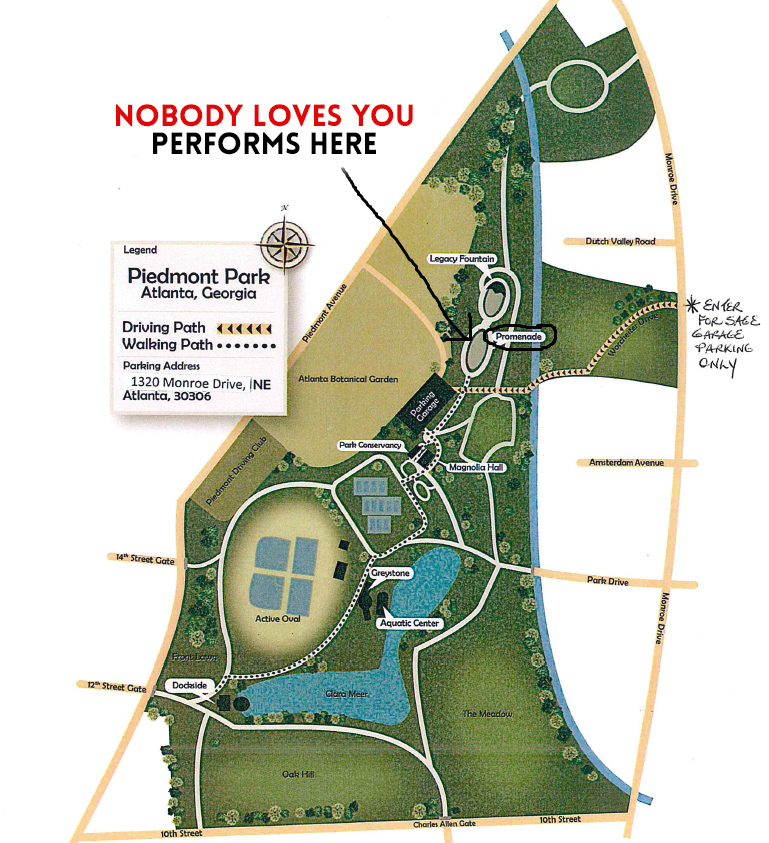 Map Of Piedmont Park Atlanta Ga 