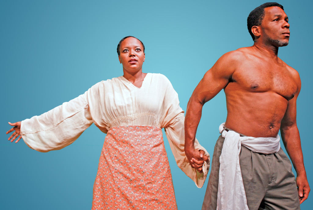 Cynthia D. Barker (Sal) and Anthony Manough (Ossie) in Gabriell Fulton's UPRISING. Photo by Jay Bowman.